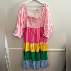 Crown and Ivy Plus Size Smocked Bodice dress. NWT